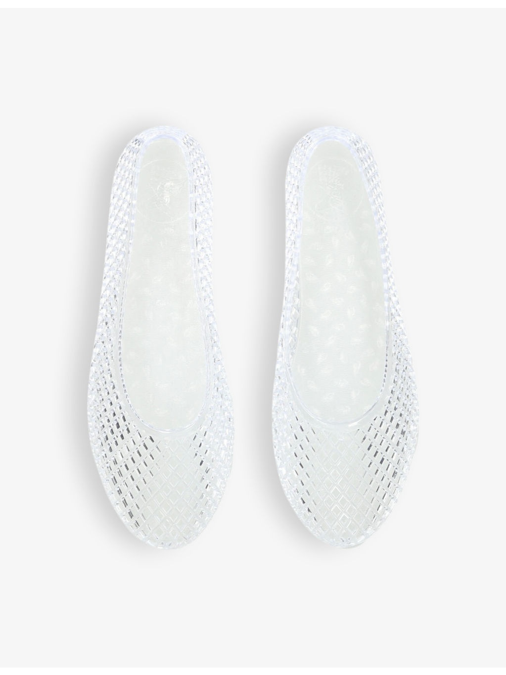 Iro mesh-textured PVC flats - 2