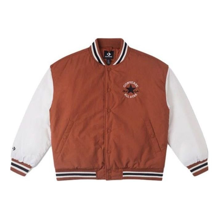 Converse Padded Baseball Jacket 'White Brown' 10025261-A02 - 1