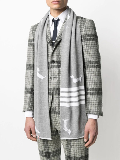 Thom Browne Hector wool scarf outlook