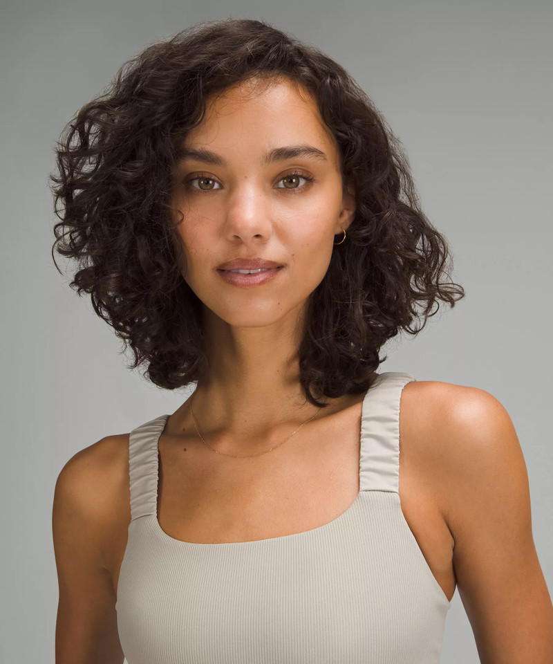 Ruched-Strap Cropped Keyhole Tank Top *Light Support, B/C Cup 4