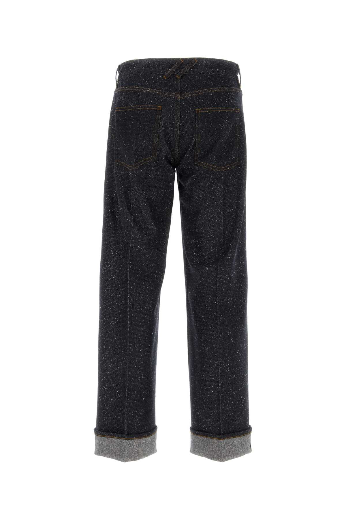 Burberry Men Melange Blue Denim Jeans - 2