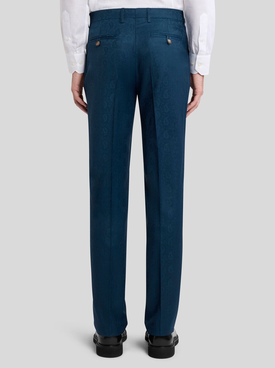PAISLEY WOOL TROUSERS - 4