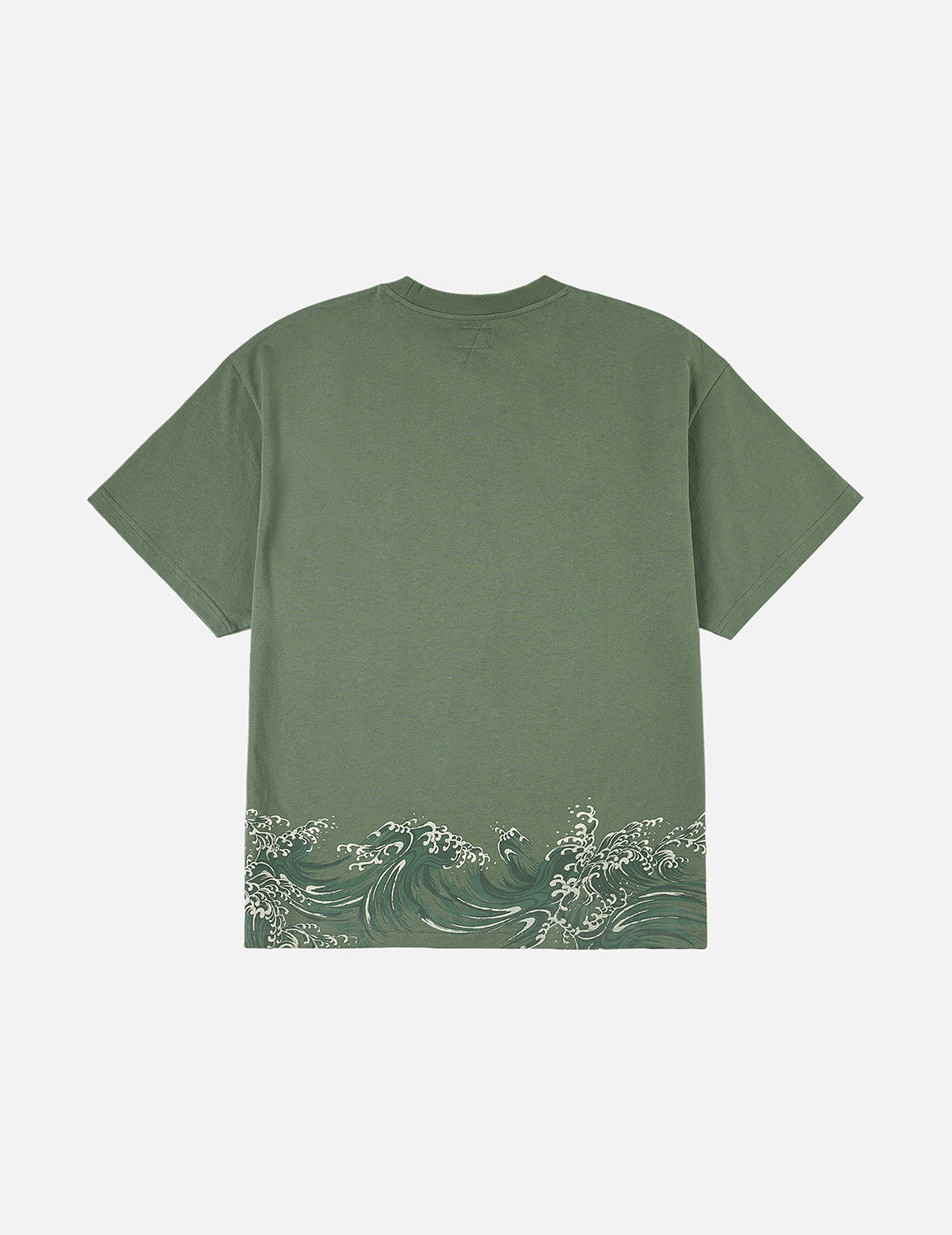 Seagull and Wave Print Relax Fit T-Shirt - 4