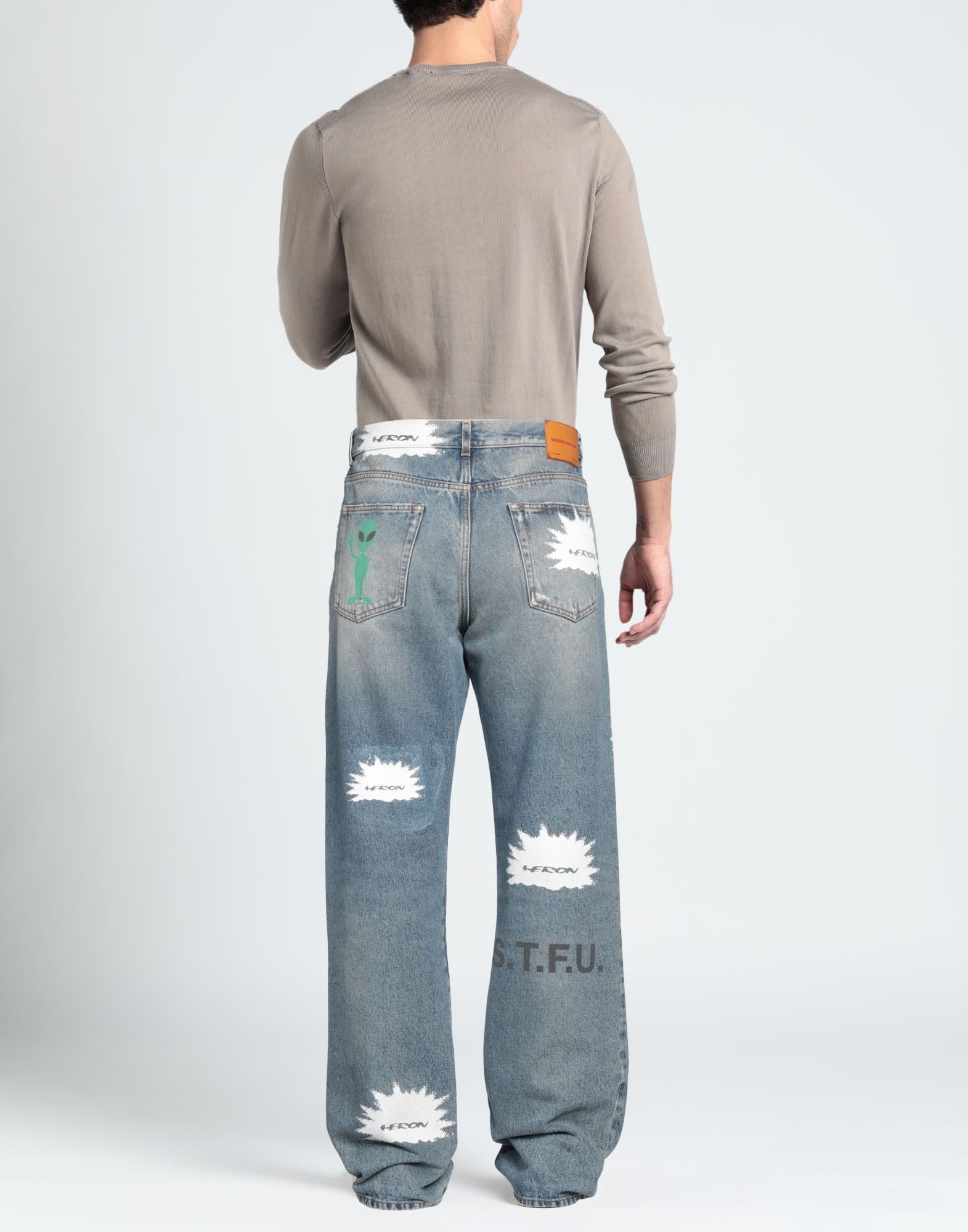 Blue Men's Denim Pants - 3