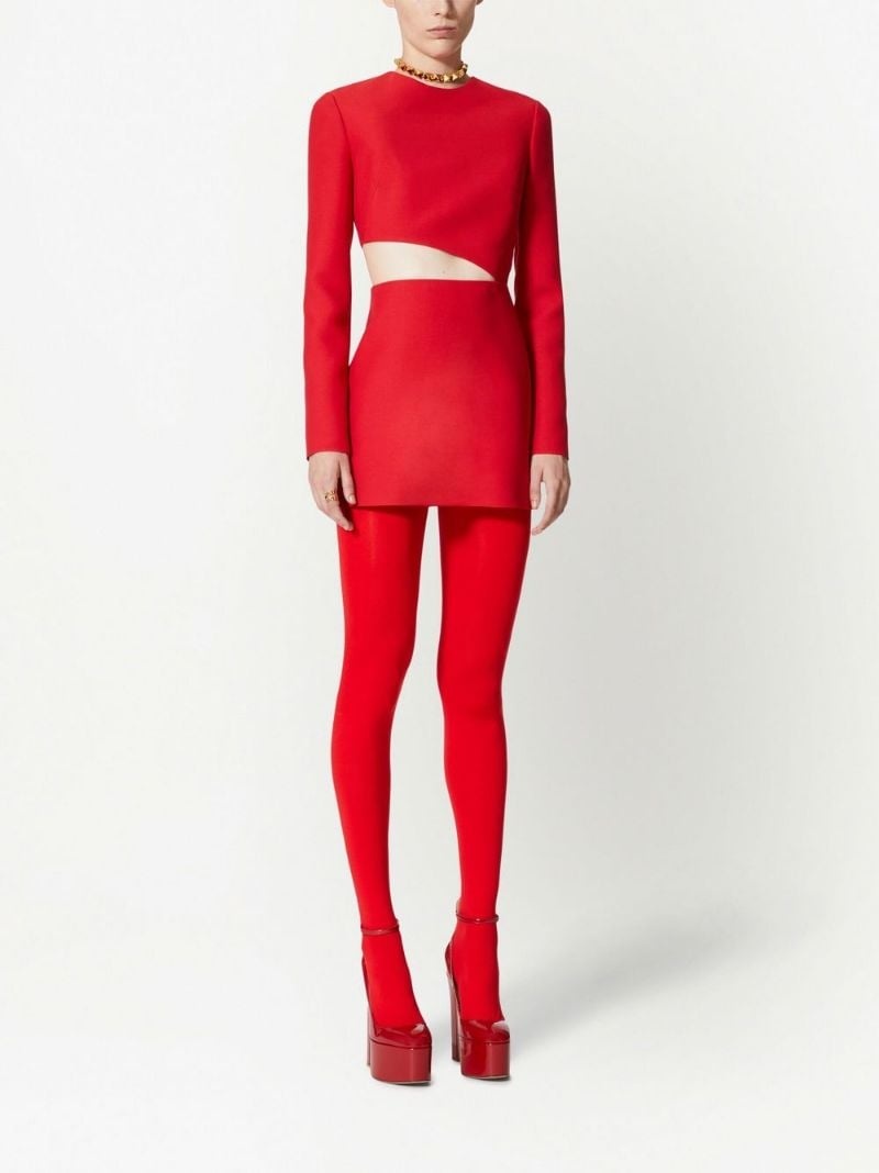 cutout minidress - 4