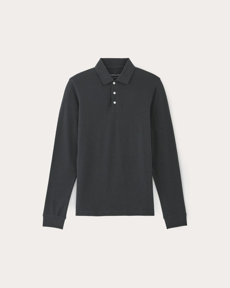 THE LONG-SLEEVE PIQUE POLO 1