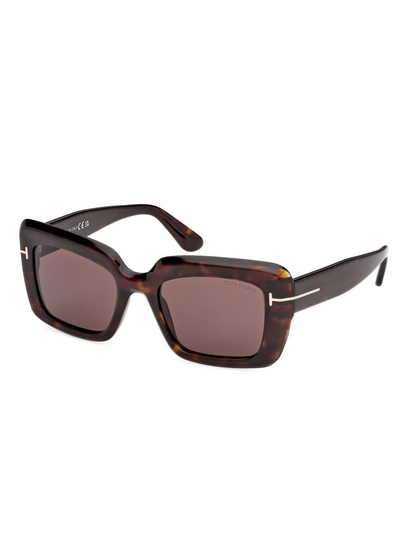 TOM FORD square-frame logo-detail sunglasses outlook