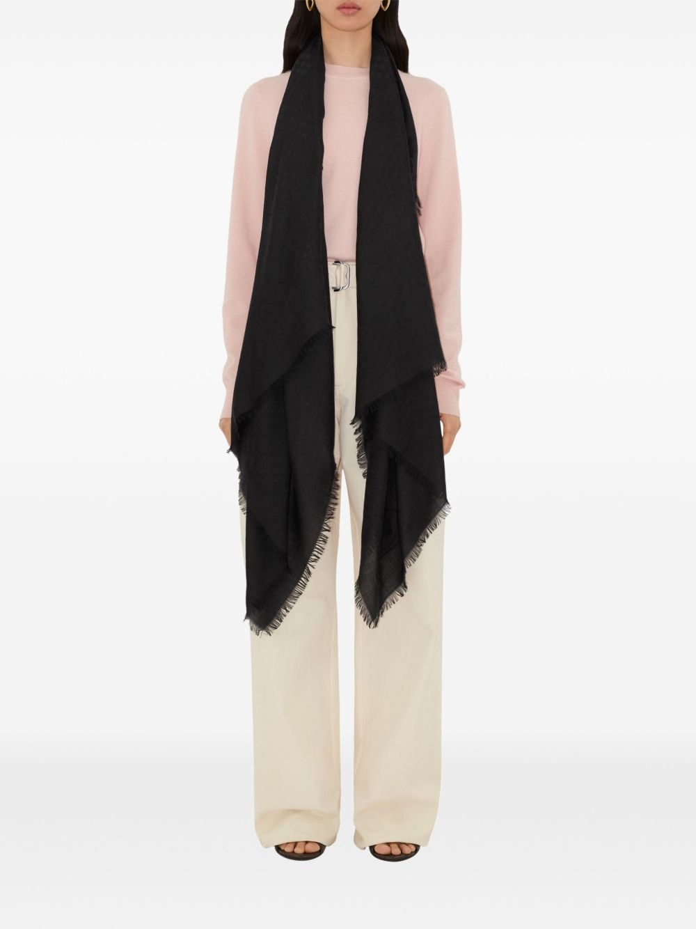 silk-blend scarf - 2