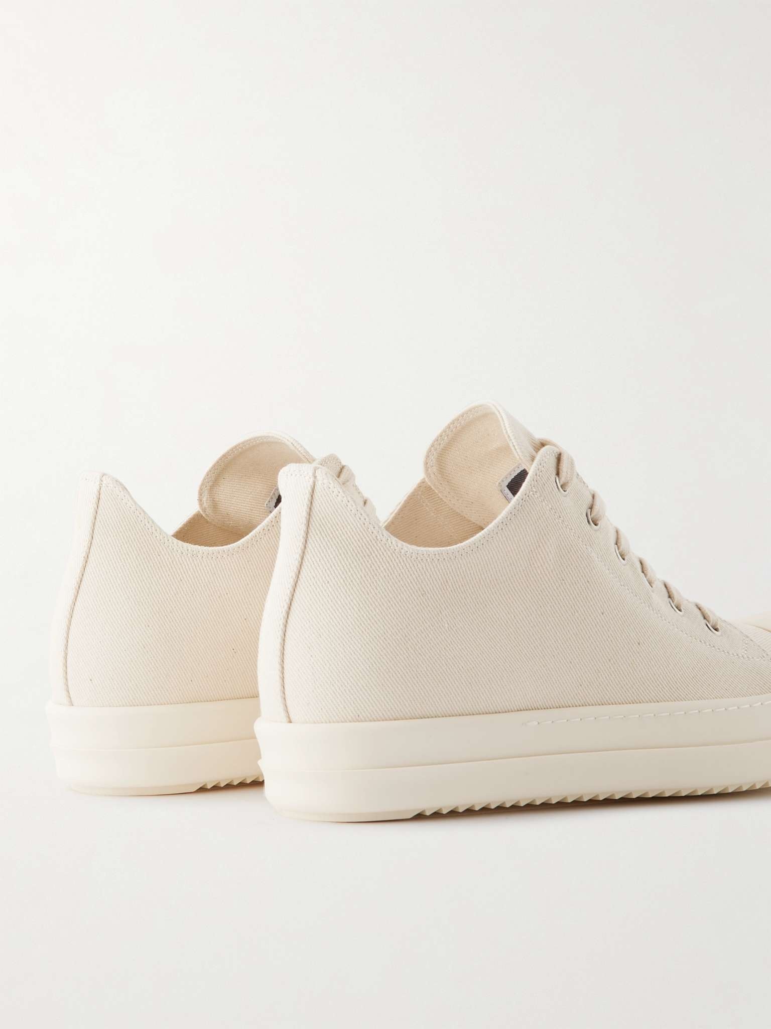 Rubber-Trimmed Denim Sneakers - 5