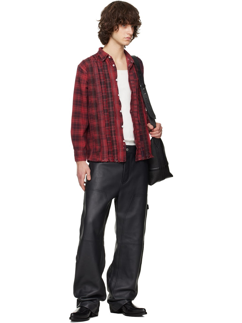NEEDLES Red Flannel Ribbon Shirt outlook