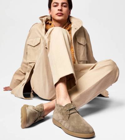 Tod's DESERT BOOTS IN SUEDE - BEIGE outlook