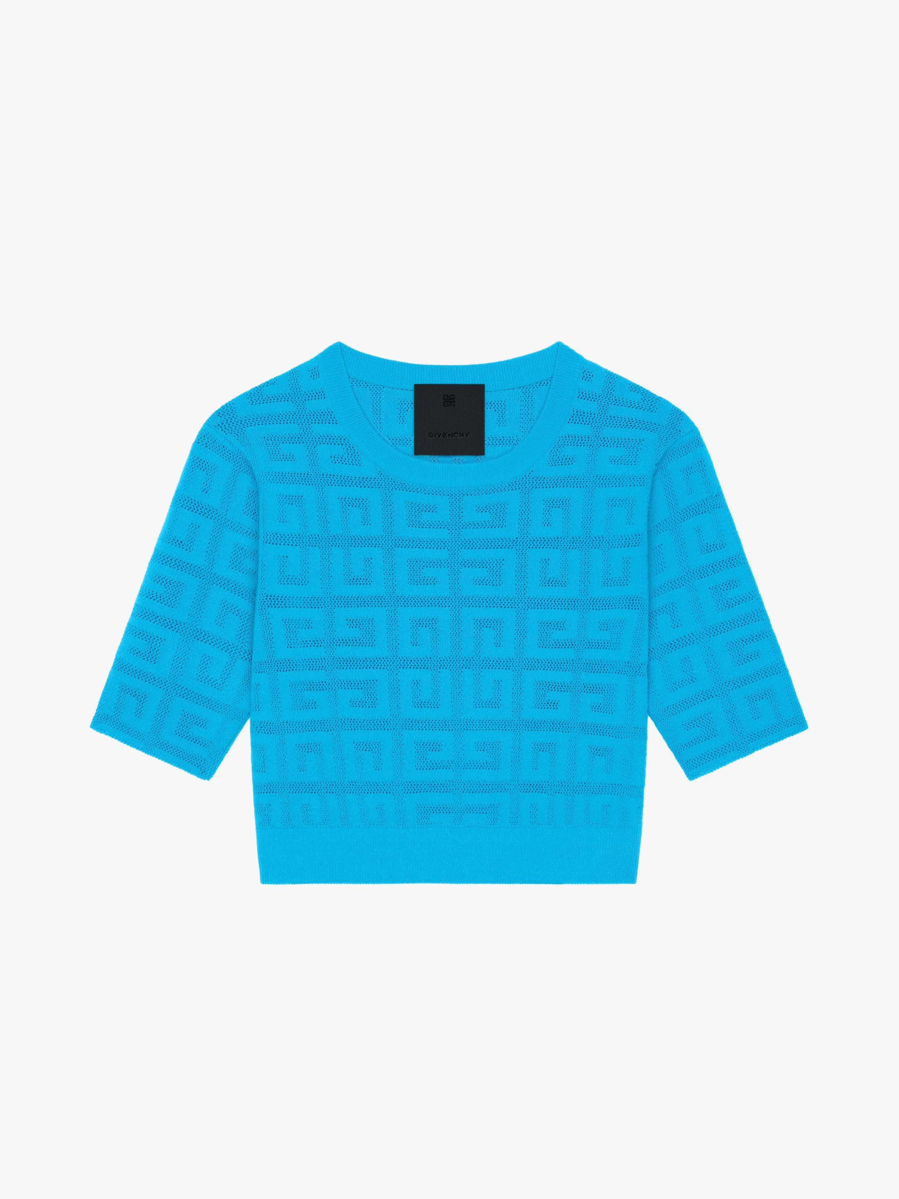 CROPPED SWEATER IN 4G JACQUARD - 1