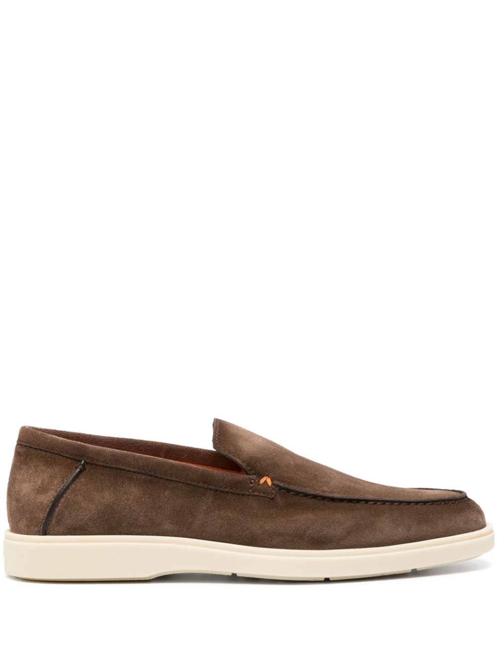 almond-toe suede loafers - 1