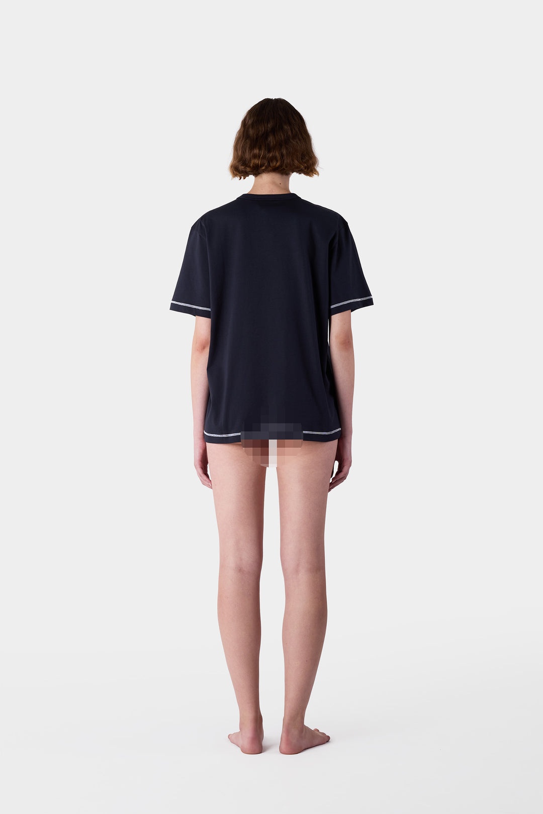 BIG LOGO BOUCLE CLASSIC T-SHIRT / blue SUNNEI & off white - 7