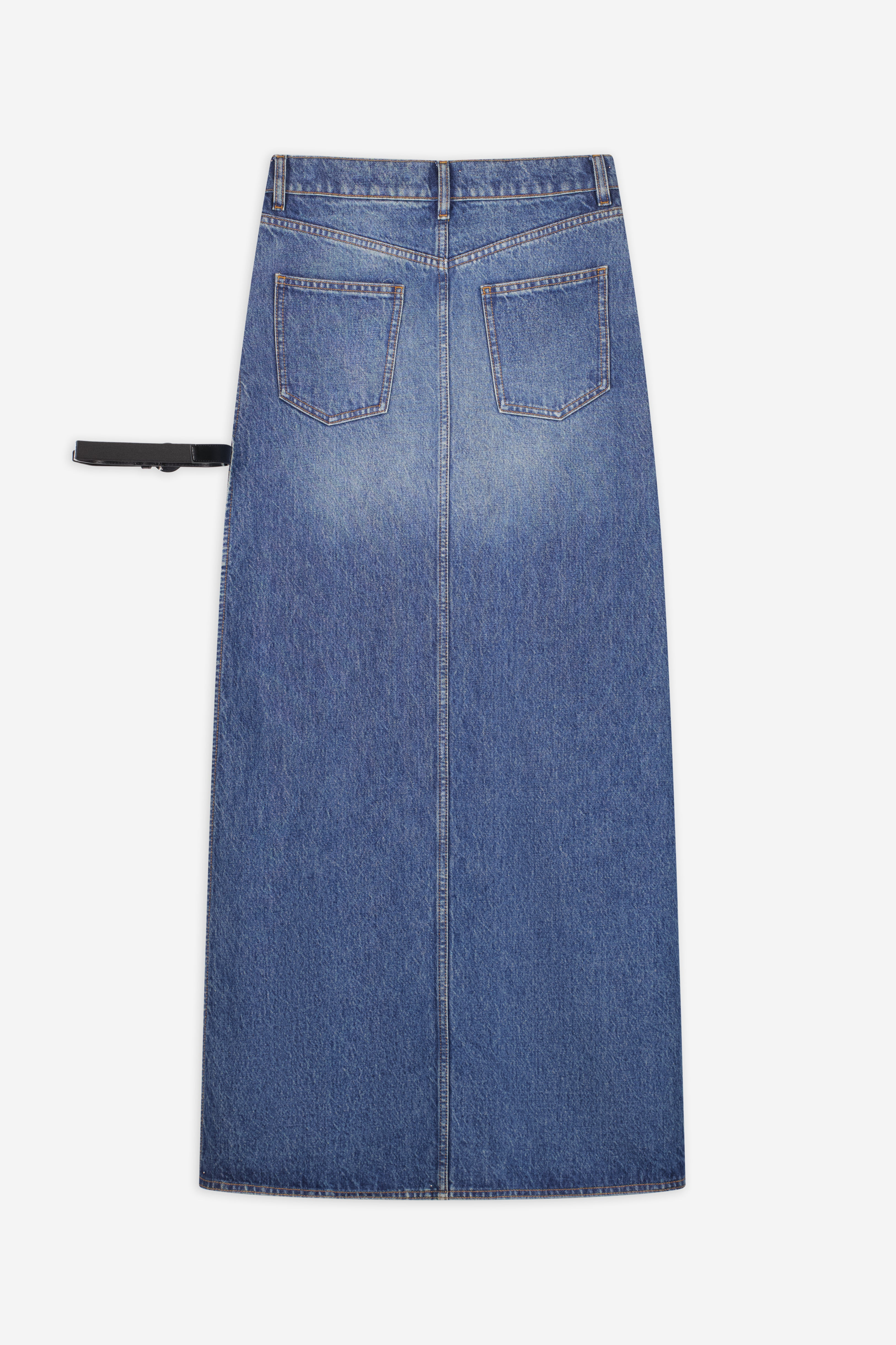 Garter Belt Denim Skirt - 2