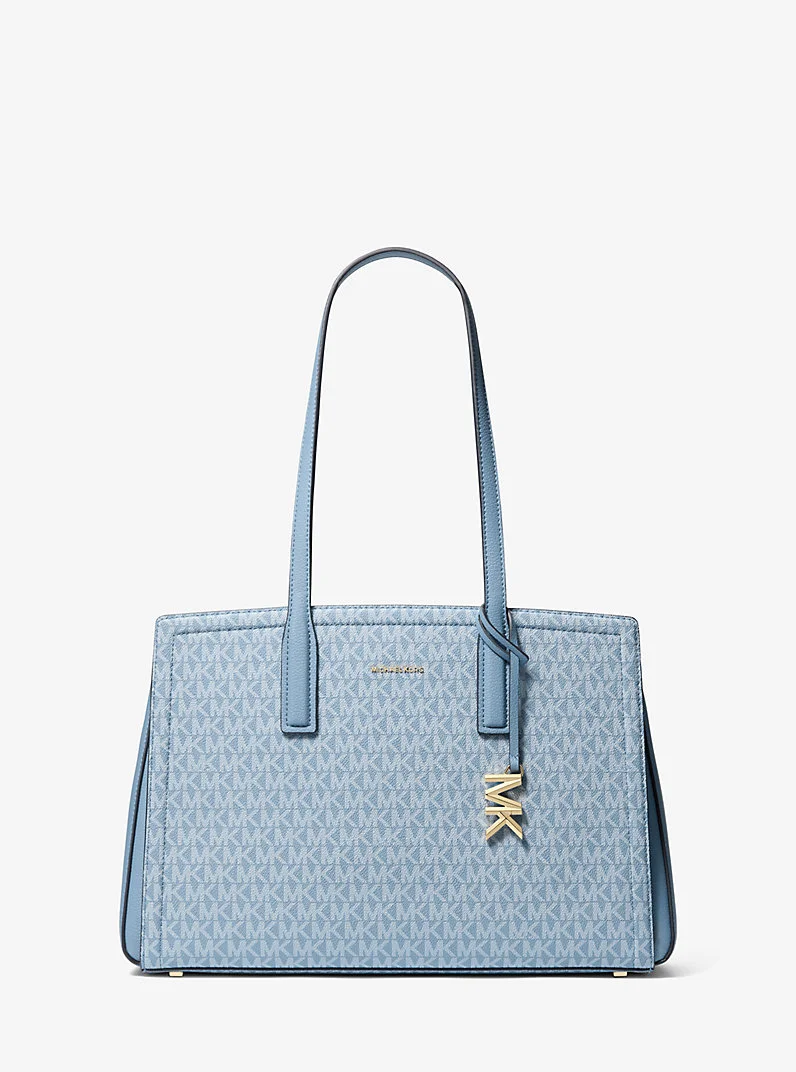 Laila Medium Signature Logo Tote Bag - 1