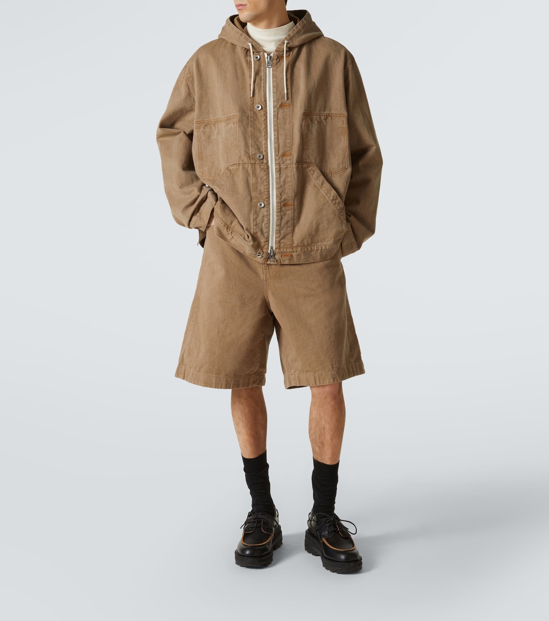 Hooded denim jacket - 2