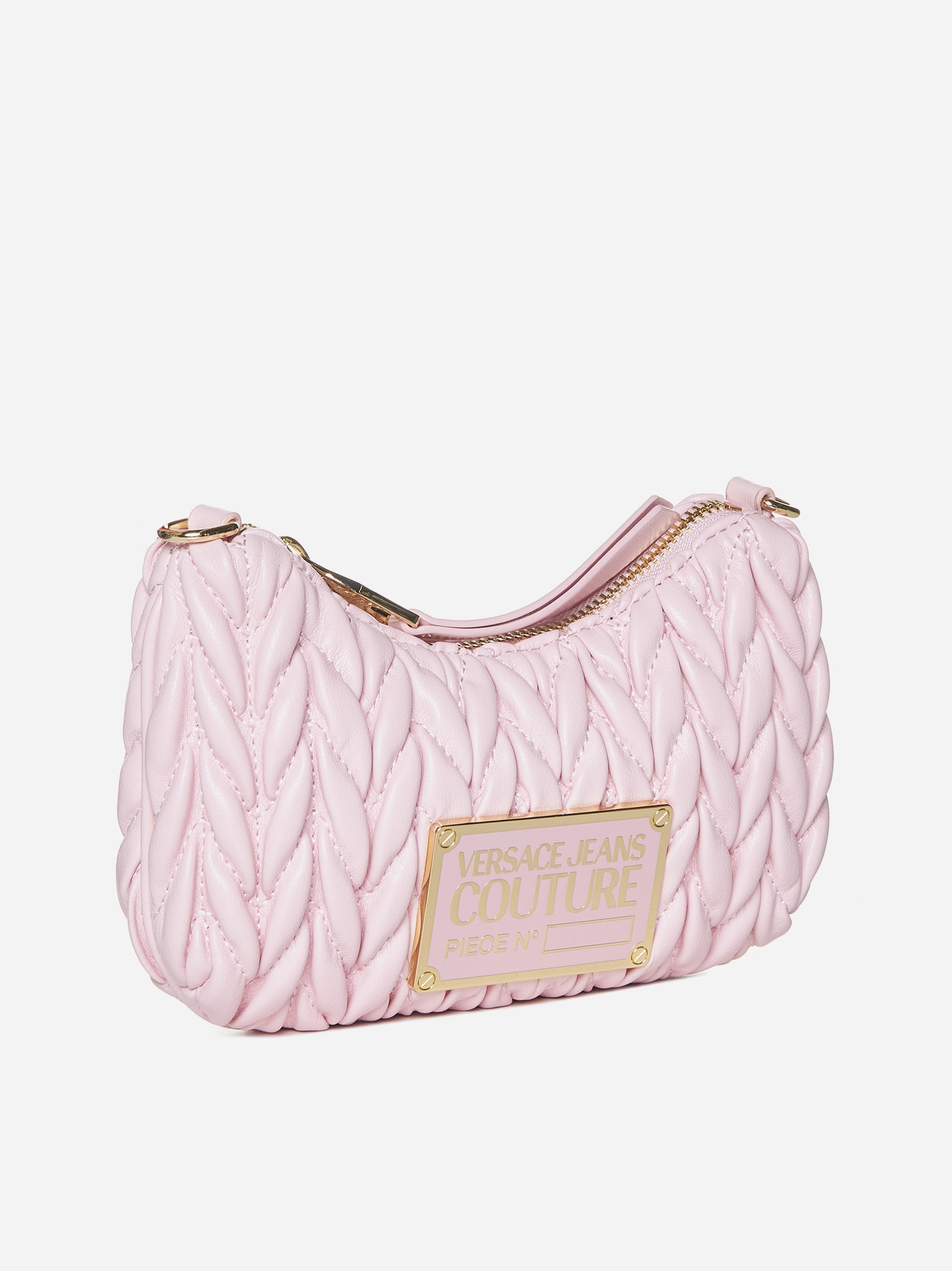 Logo-plaque small faux leather bag - 2