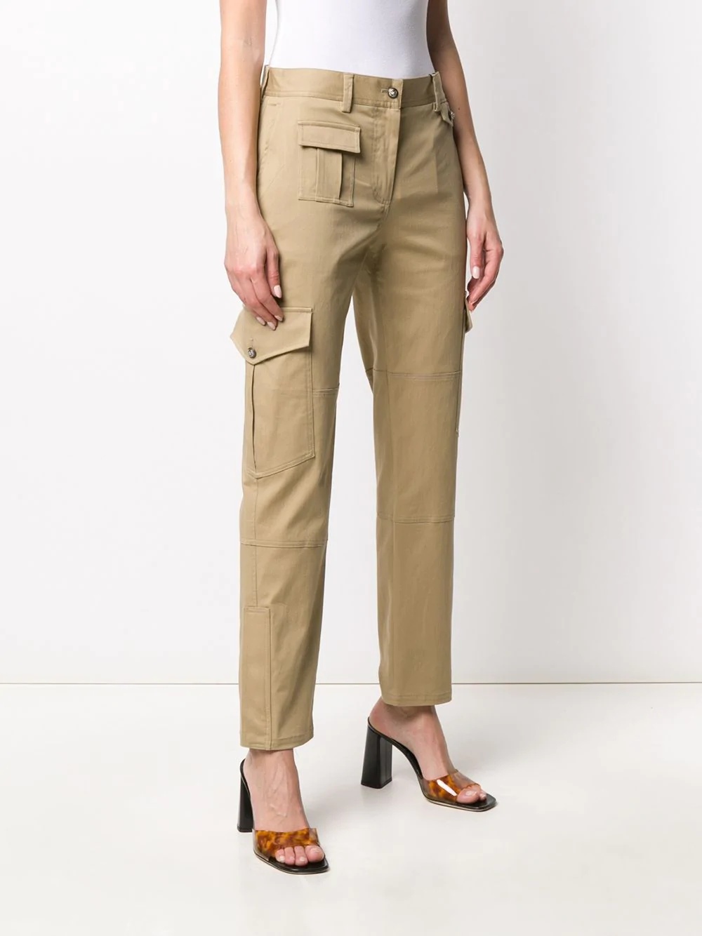 slim-fit cargo trousers - 3