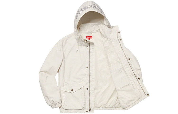 Supreme Supreme SS19 Highland Jacket Zipper waterproof Unisex White SUP SS19 968 REVERSIBLE