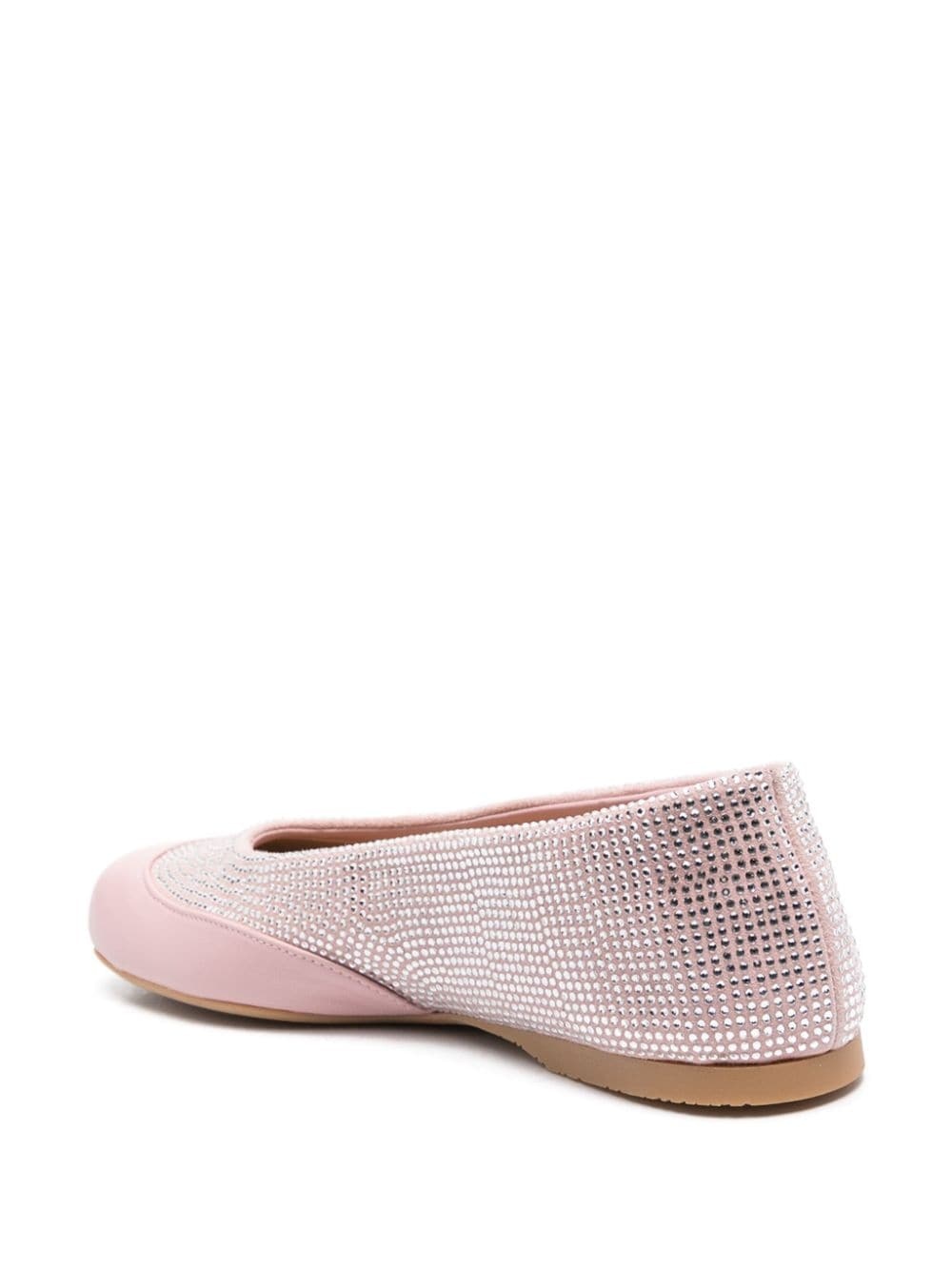 crystal-embellished ballet flats - 3