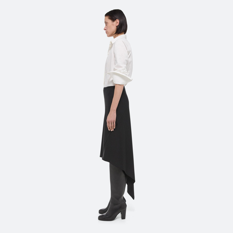 VIRGIN WOOL SCARF HEM SKIRT 4