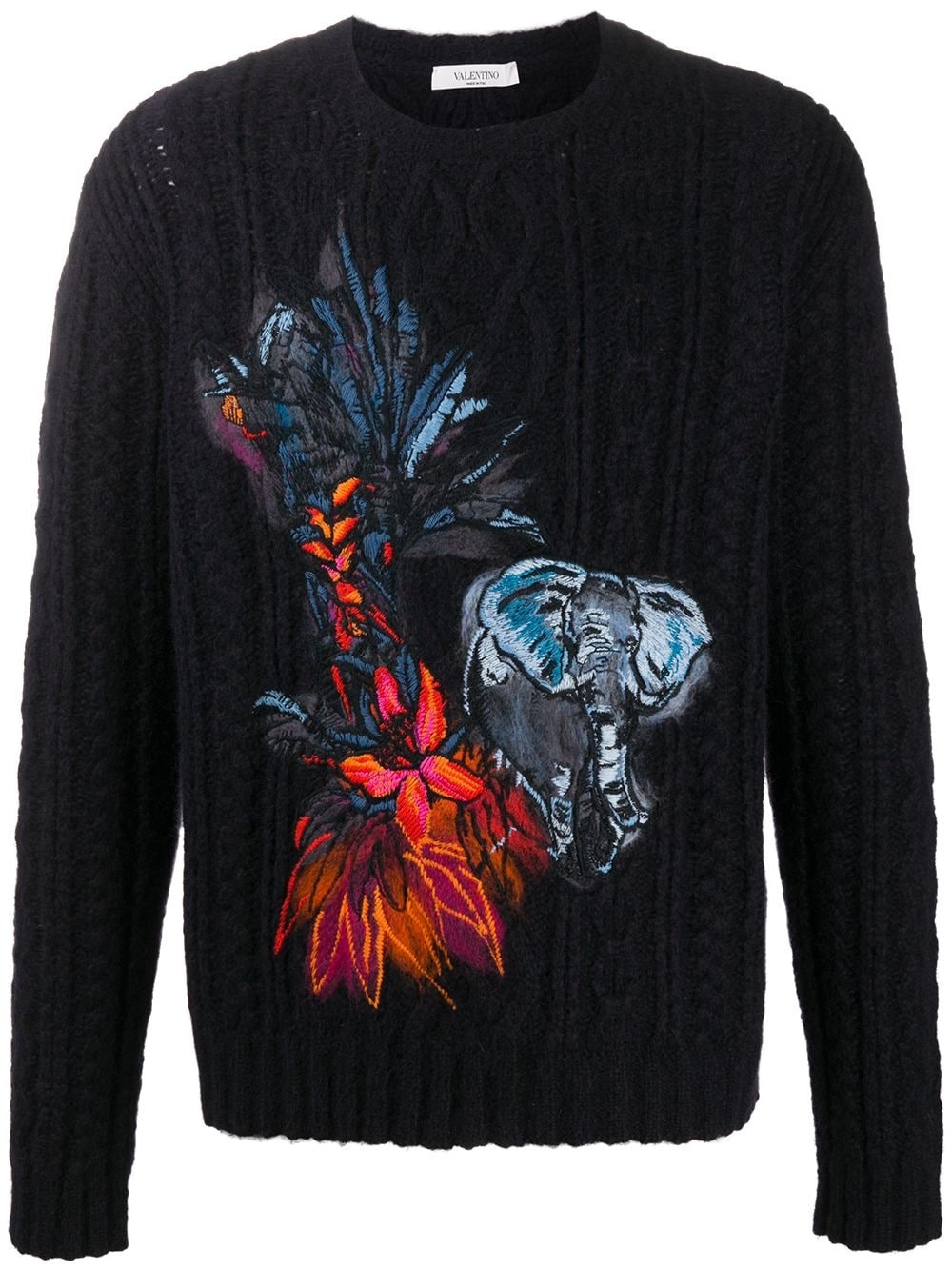 Mural Jungle embroidered jumper - 1