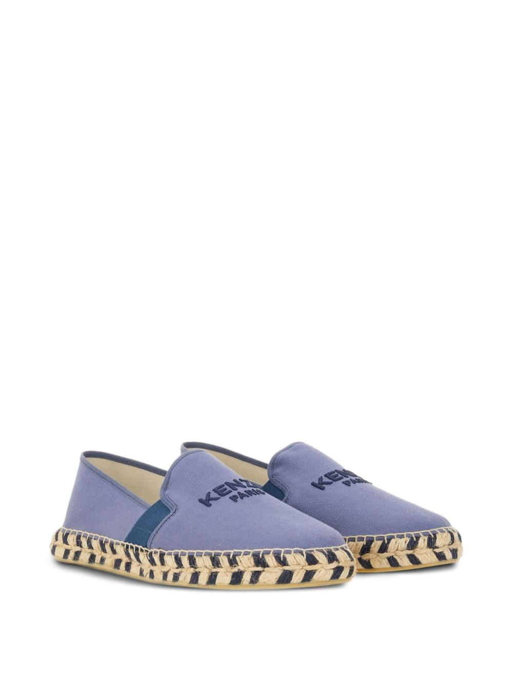 embroidered-logo cotton espadrilles - 2