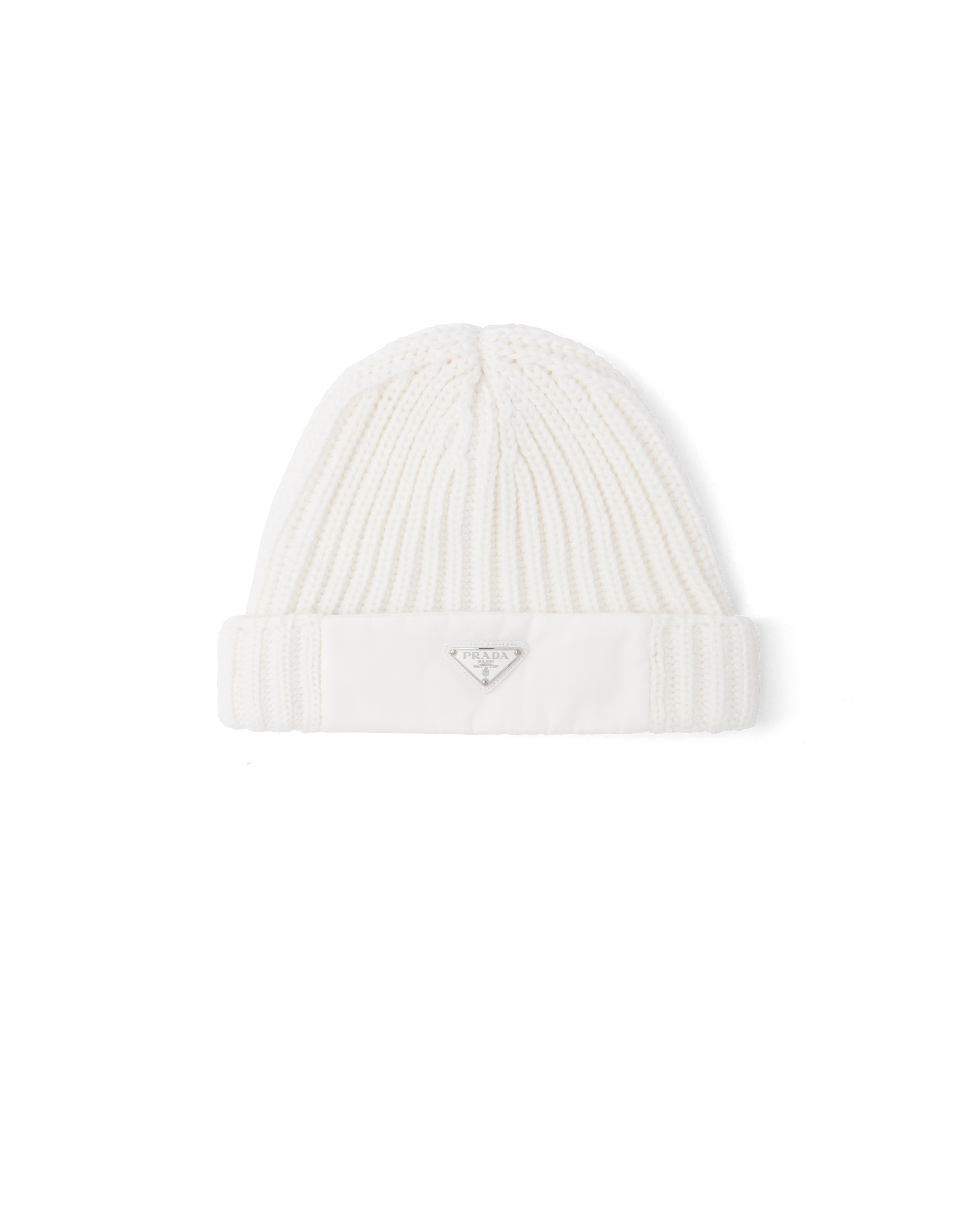 Re-Nylon gabardine and wool cap - 1