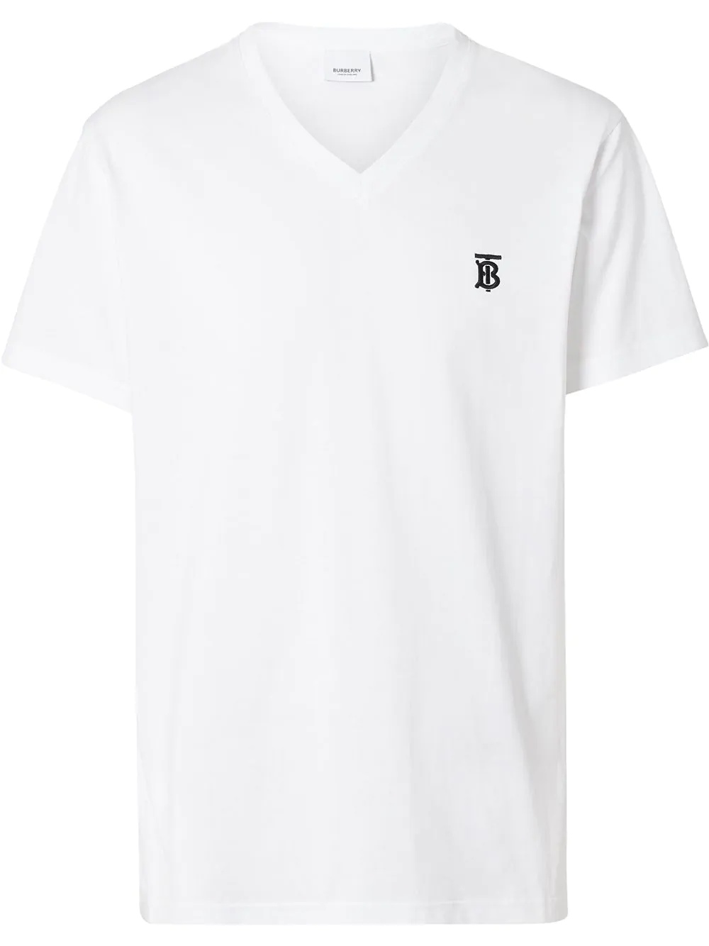 Monogram motif V-neck T-shirt - 1