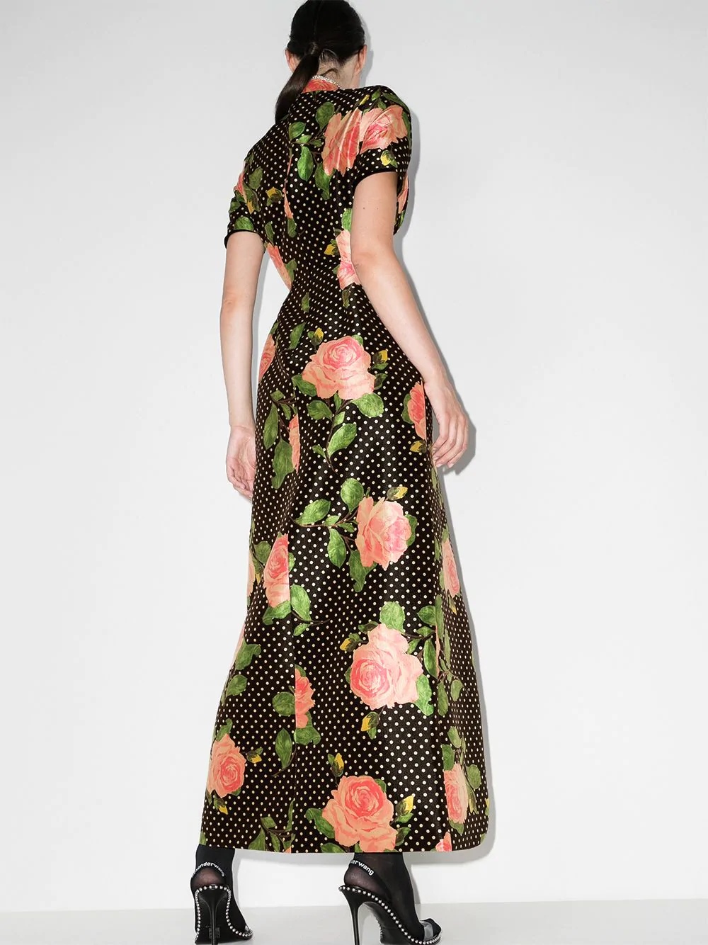 floral-print maxi dress - 3