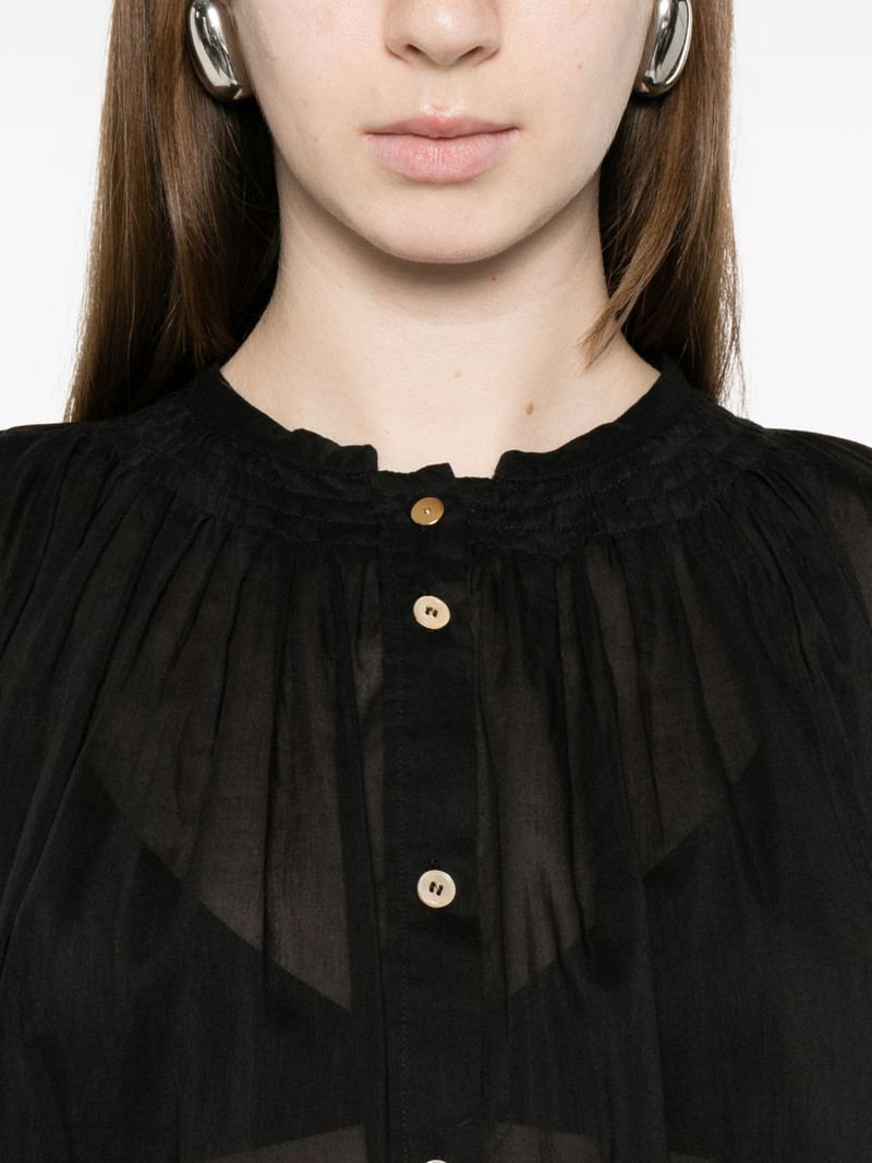 gathered-detail blouse 5