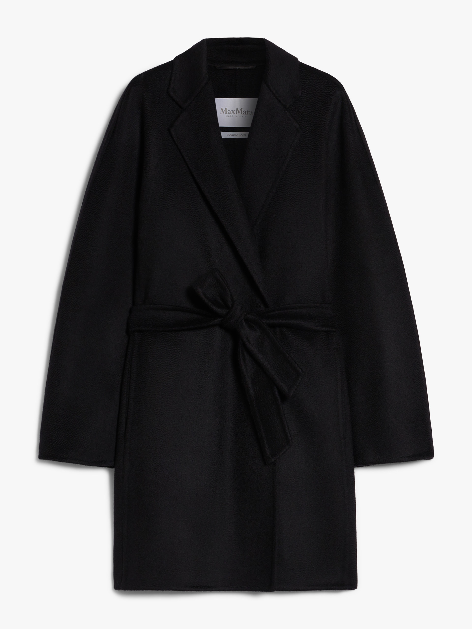HAROLD Short cashmere wrap coat - 1