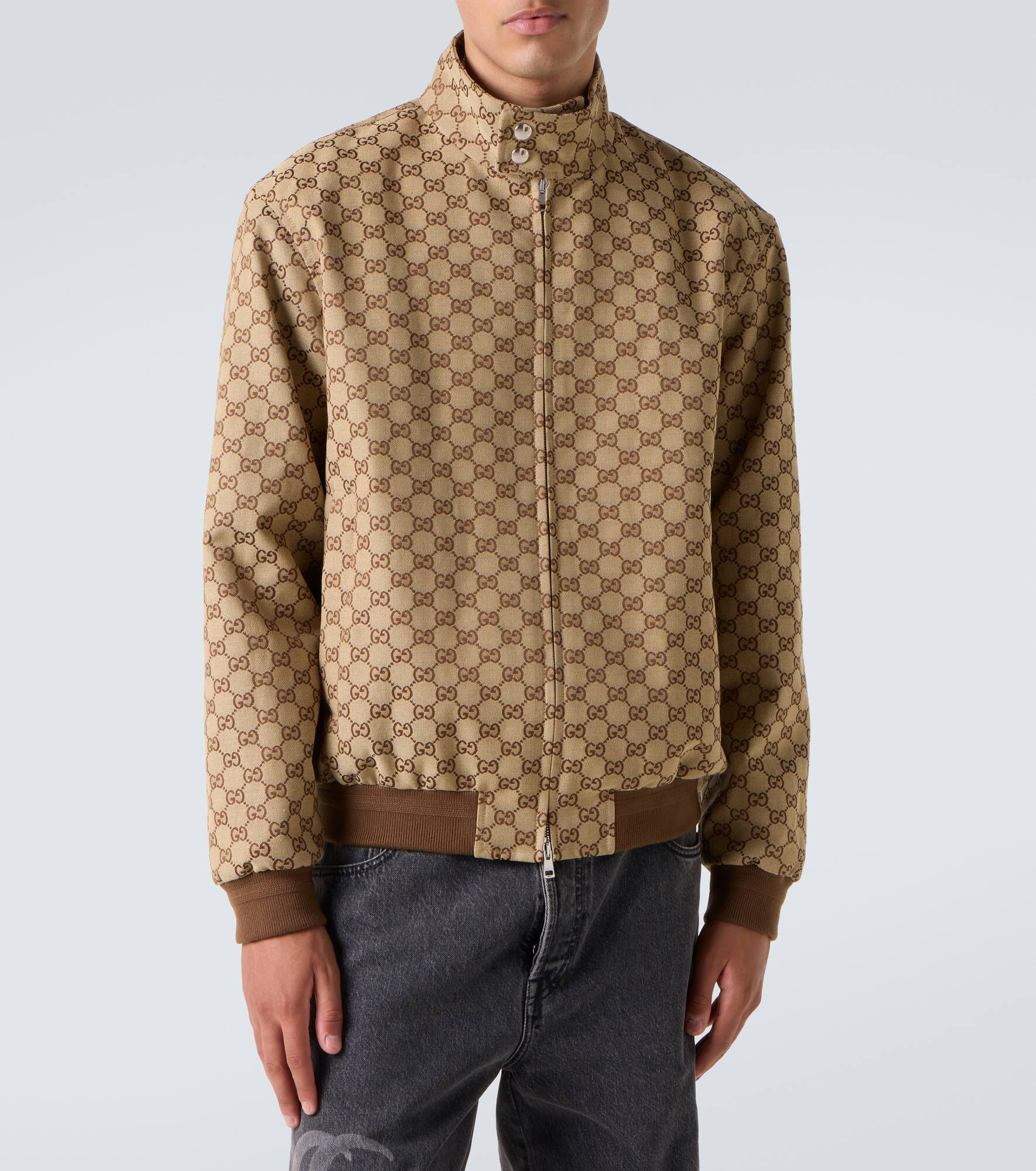 GG Canvas bomber jacket - 3