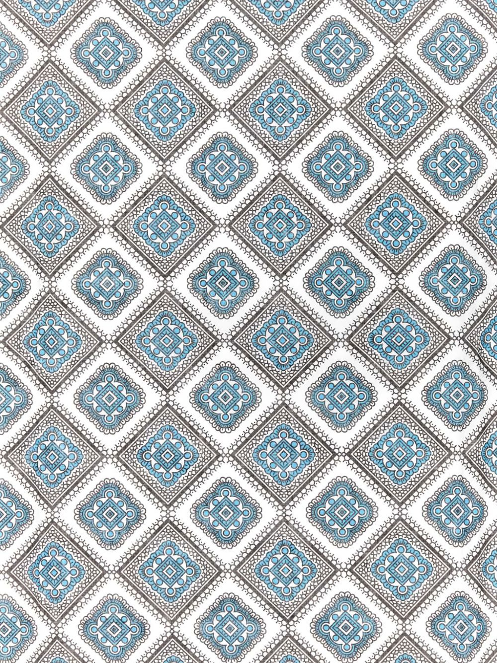 geometric-pattern cotton foulard - 3