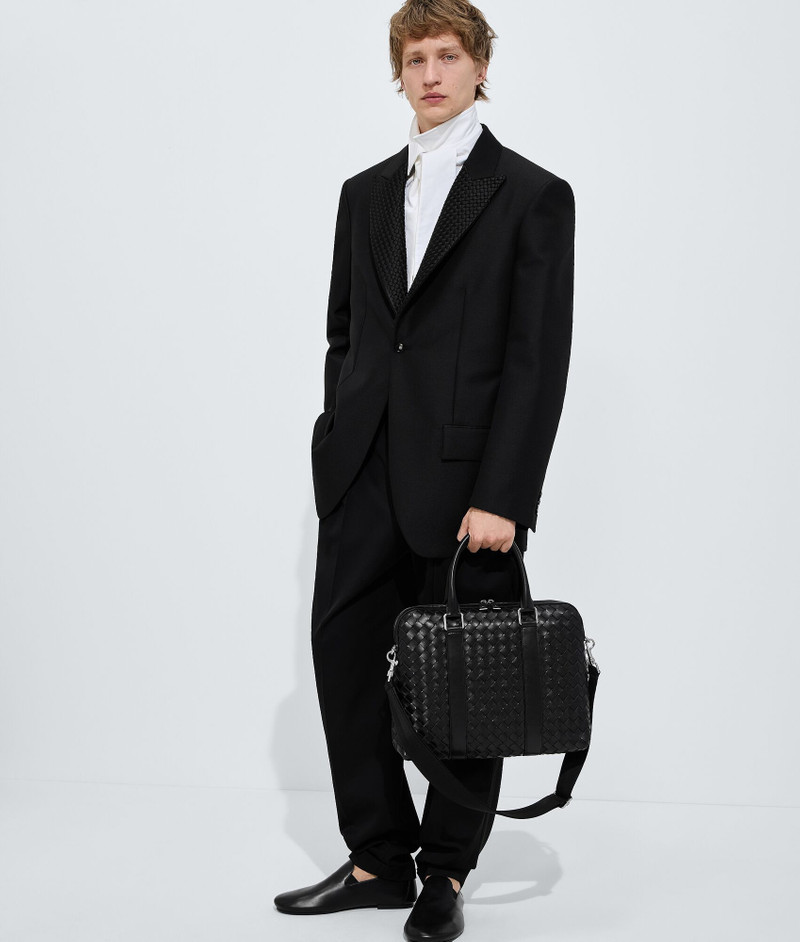 Bottega Veneta Slim Intrecciato Briefcase outlook