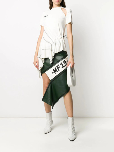 Monse asymmetric logo skirt outlook