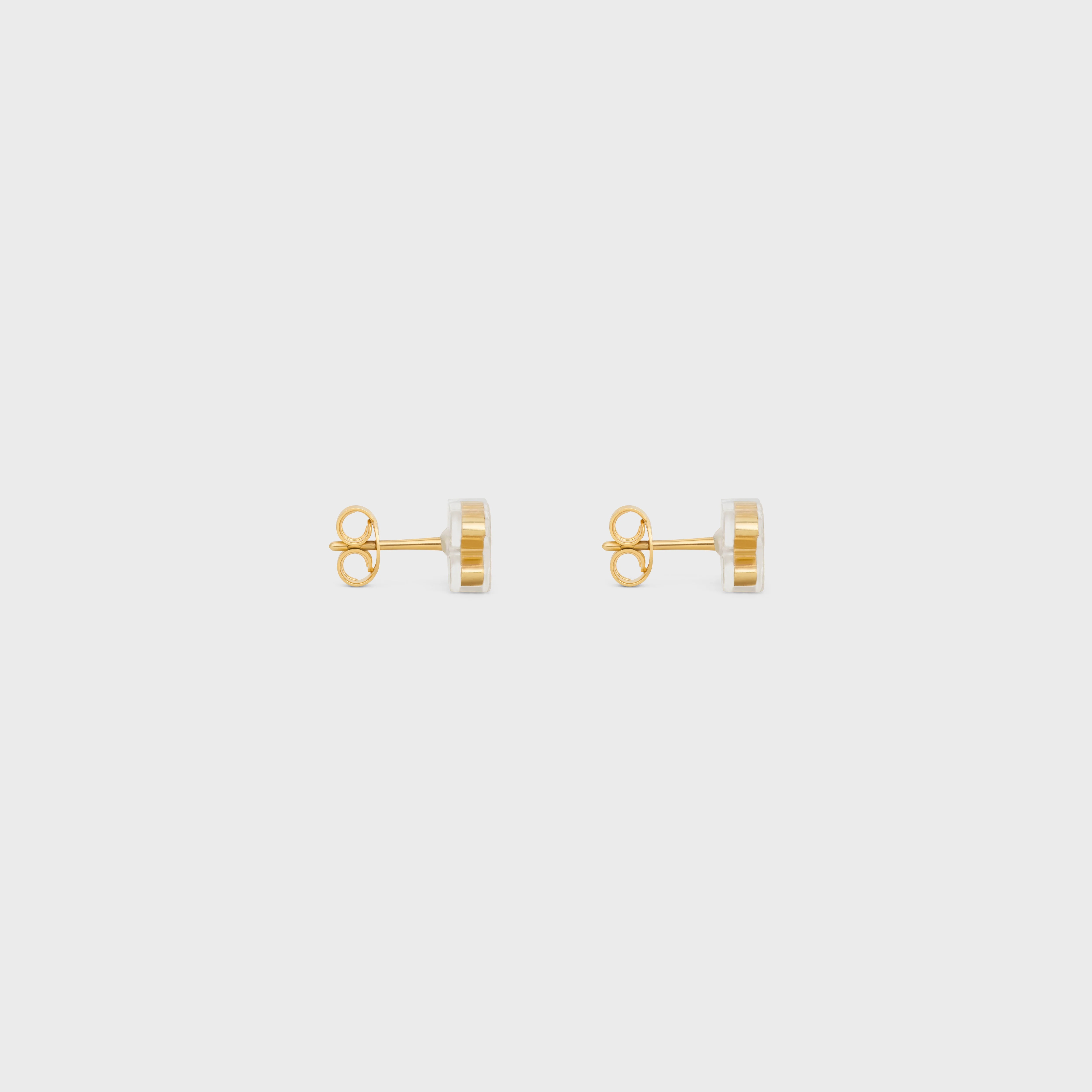 Celine Glaçon Studs in Brass with Gold finish and Resin - 3