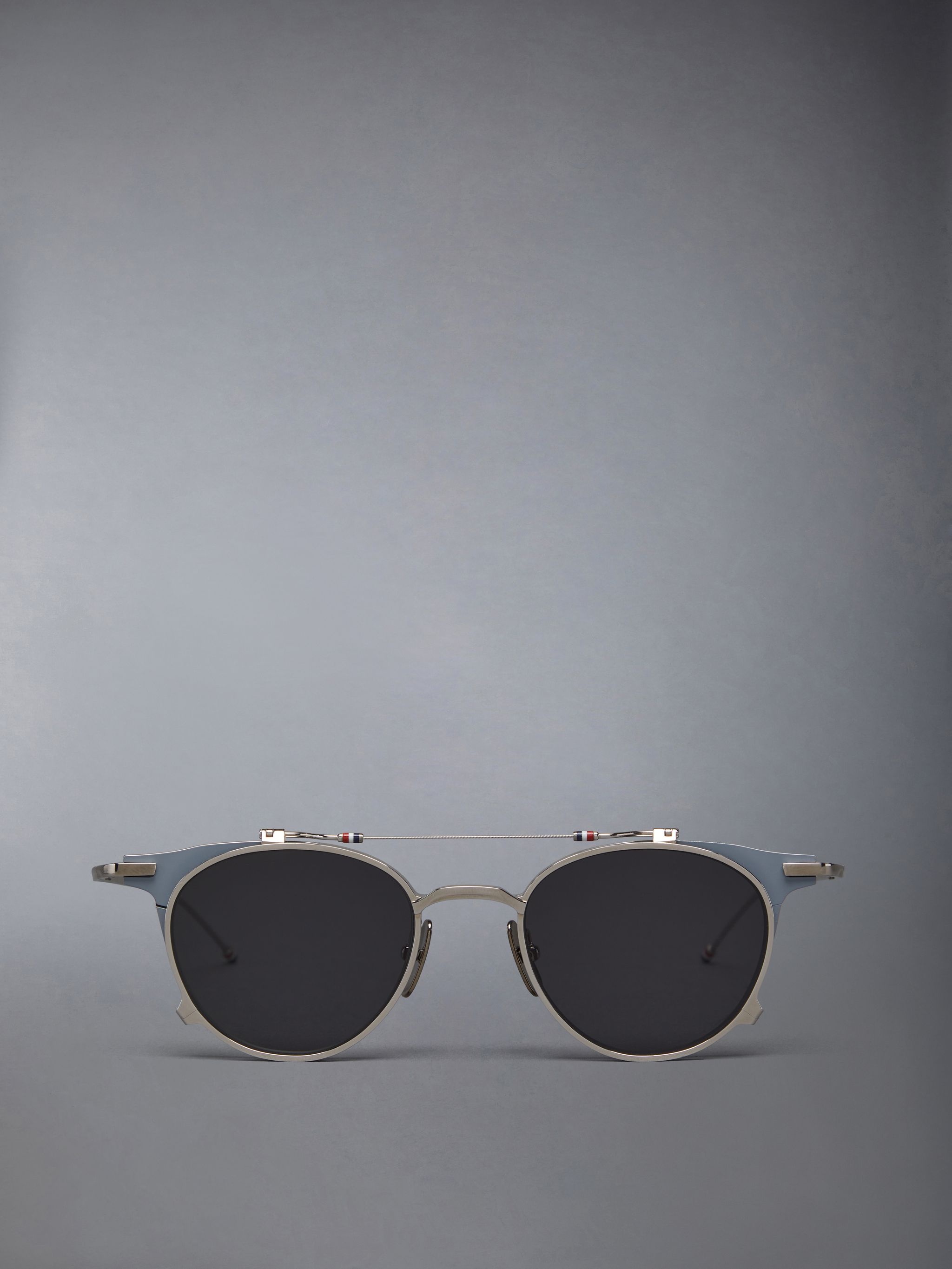 Titanium Round Clip On Sunglasses - 1
