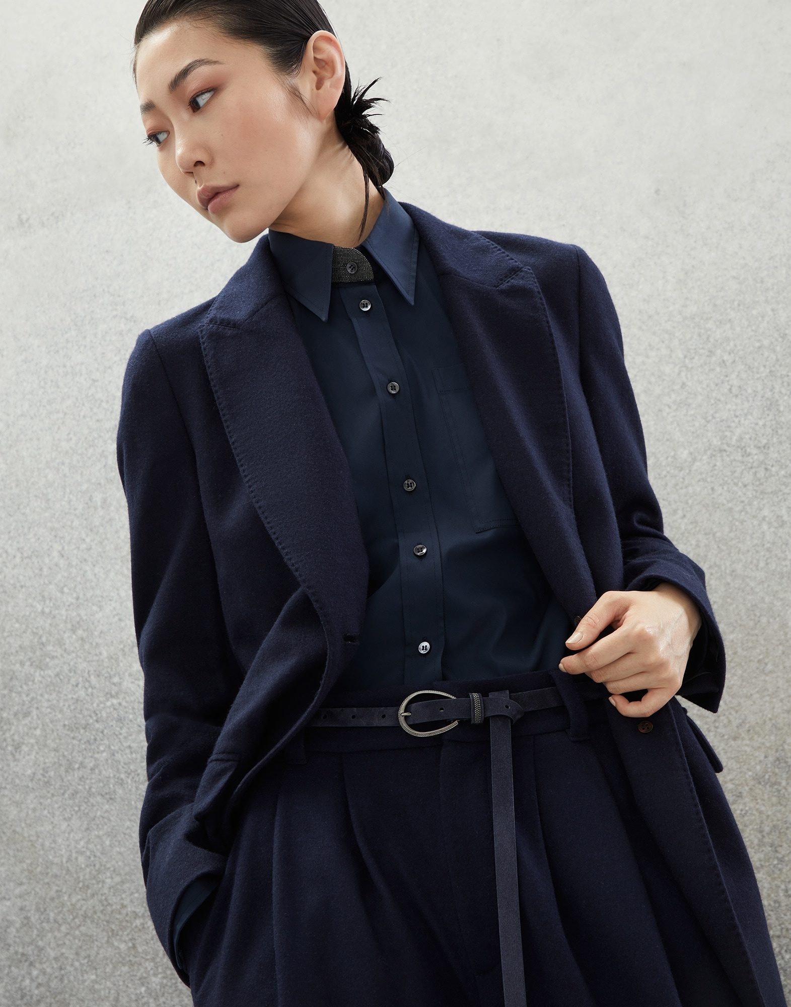Suede belt with monili - 3