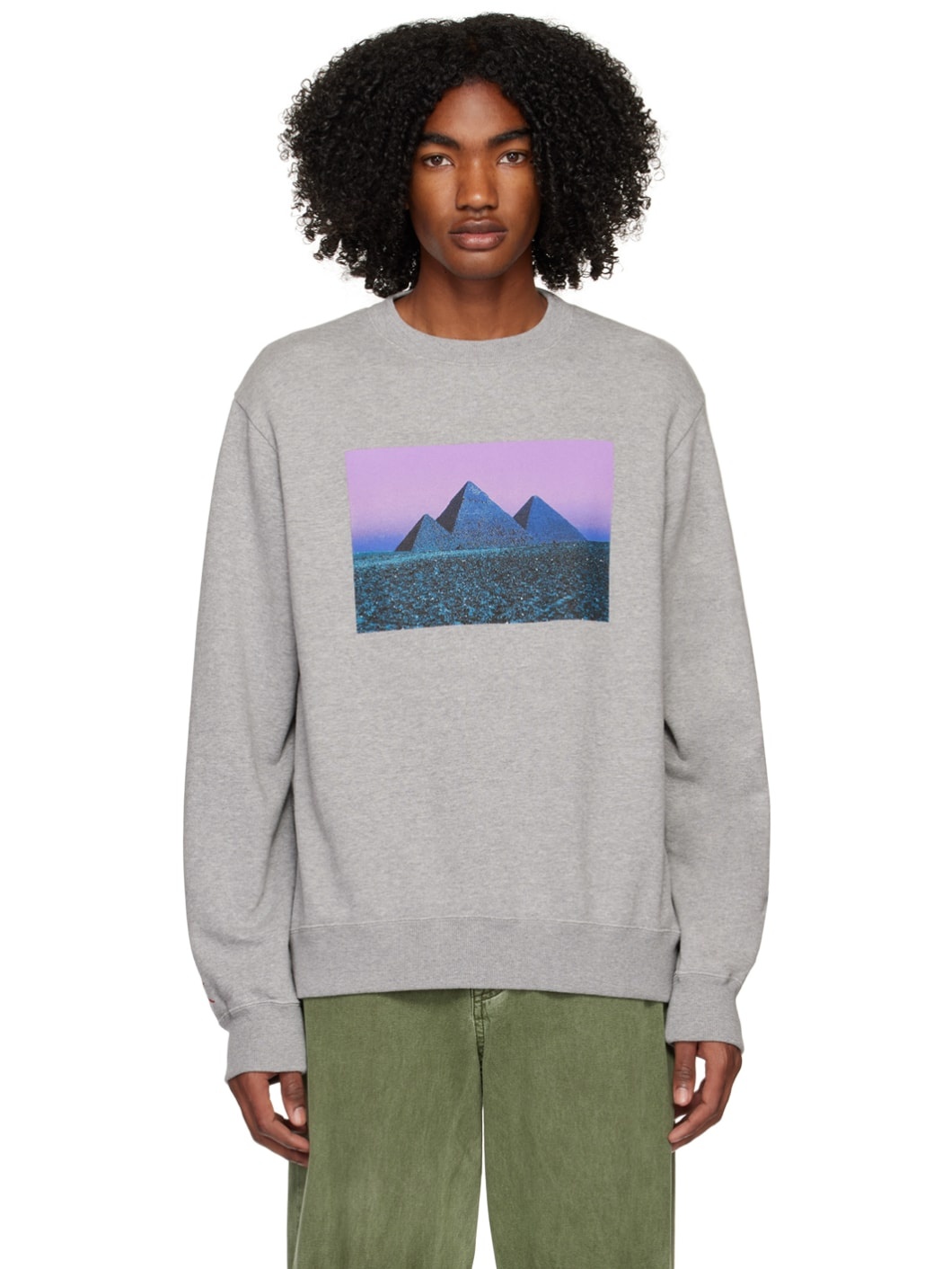 Gray Graphic Sweatshirt - 1