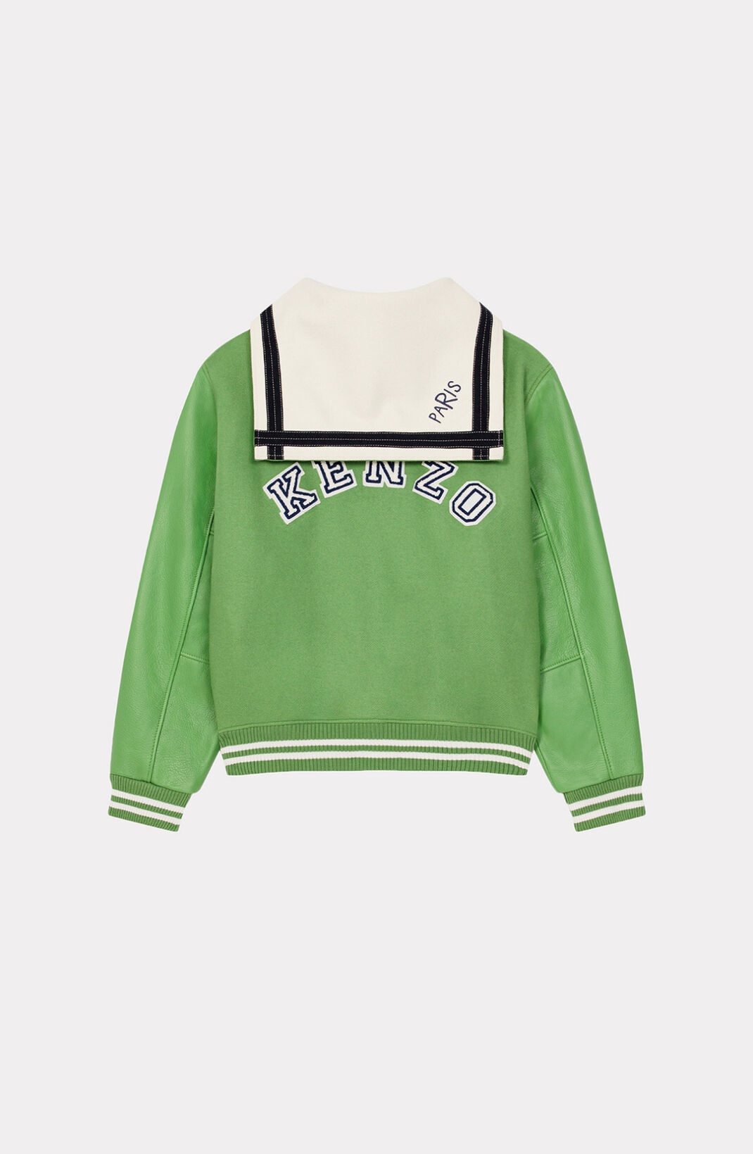 'Sailor Varsity' wool and leather jacket - 2