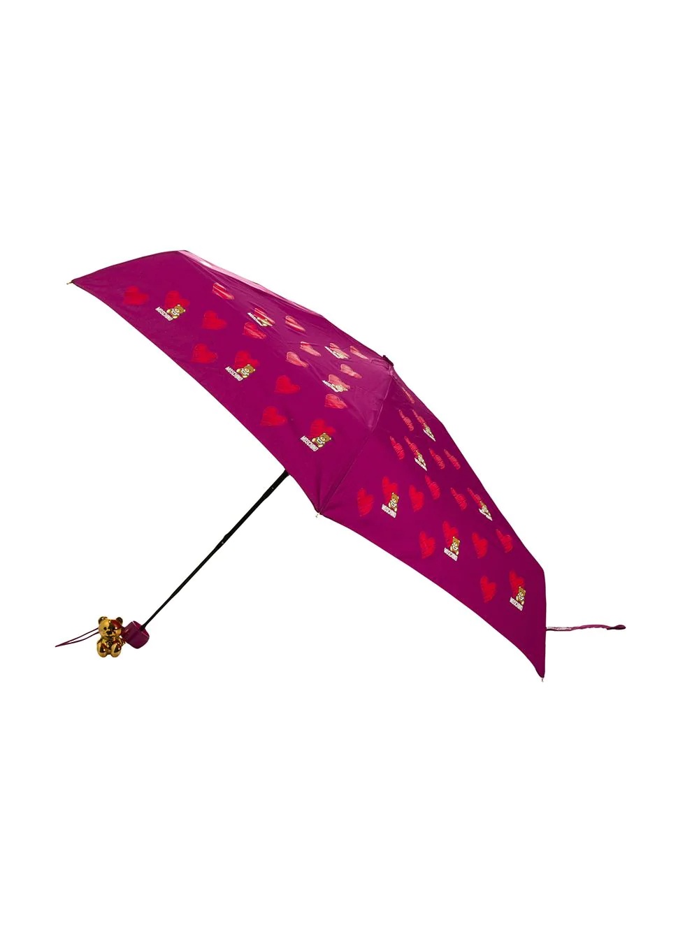 heart bear pattern umbrella - 3