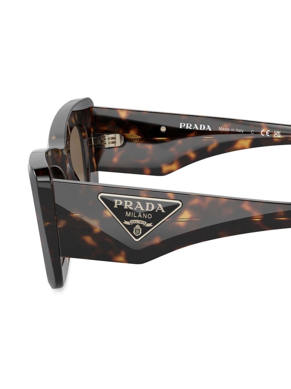 tortoiseshell-effect logo sunglasses - 3