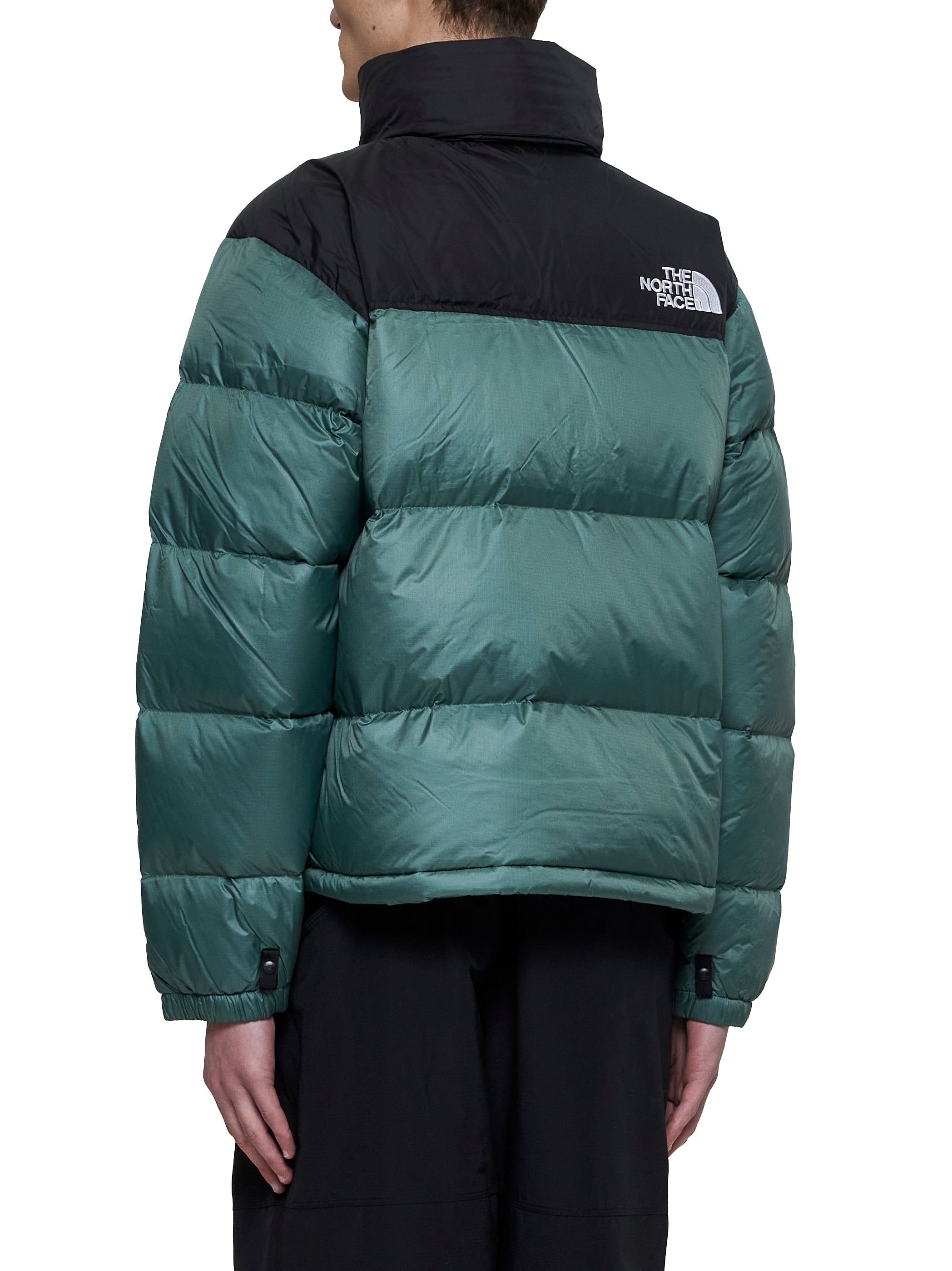 Green Retro Nuptse 1996 jacket - 3