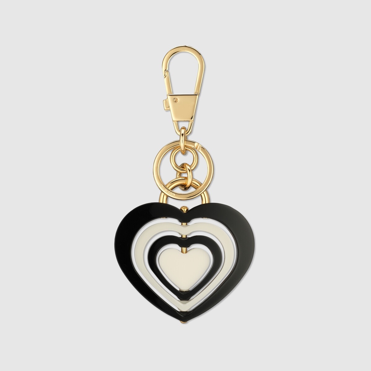 Double G heart-shaped keychain - 3