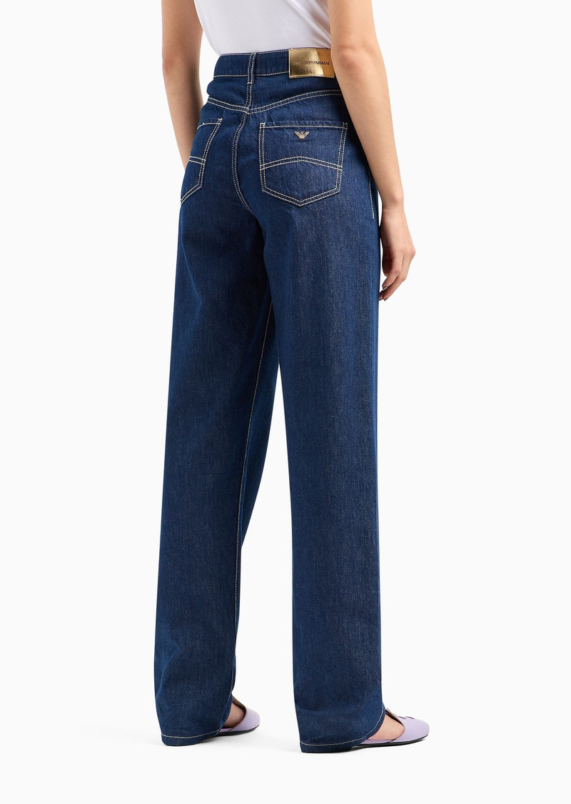 J4B Mid-rise straight-leg, rinsed-denim jeans 3