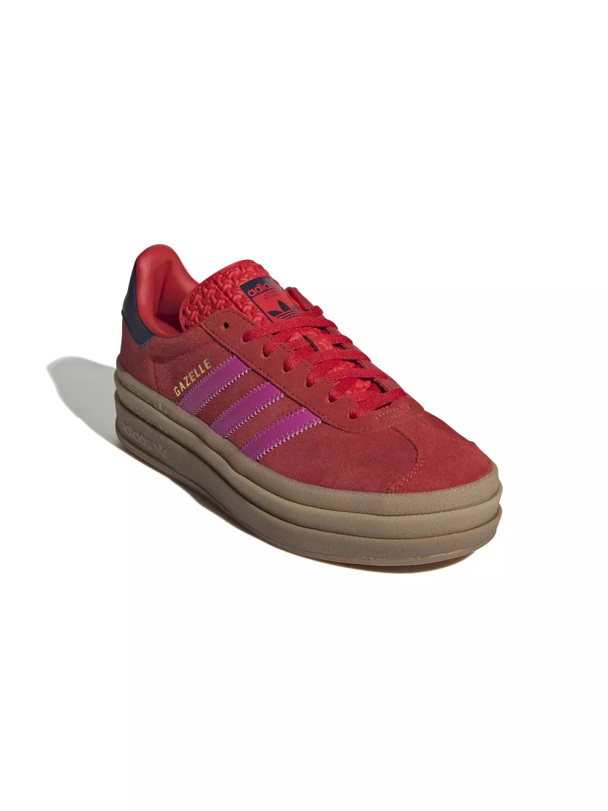 Originals Gazelle Bold "Red/Semi Lucid Fuchsia/Night Indigo" Women's Shoe - 3
