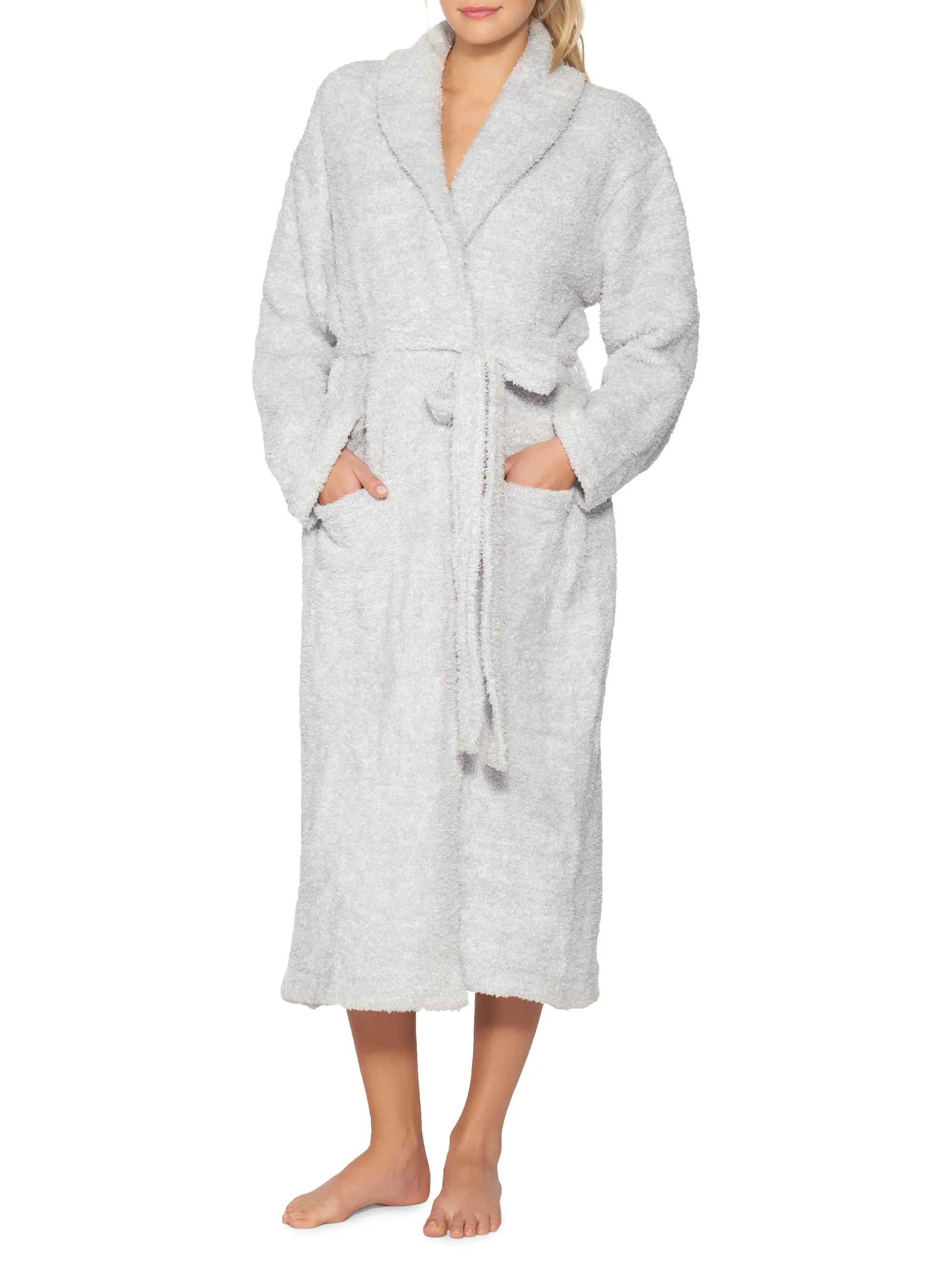 Women's The CozyChic Heathered Robe - Heathered Ocean White - 1