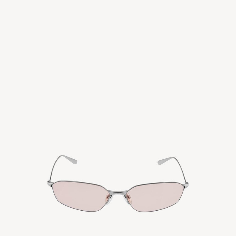 Invisible 2.0 Oval Sunglasses in Light Silver 1